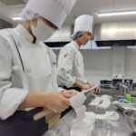 1年生の日本料理実習風景