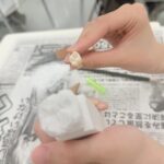 歯型彫刻を頑張ってます(^^♪